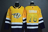 Predators 76 P.K. Subban Yellow Drift Fashion Adidas Jersey Xhuo,baseball caps,new era cap wholesale,wholesale hats